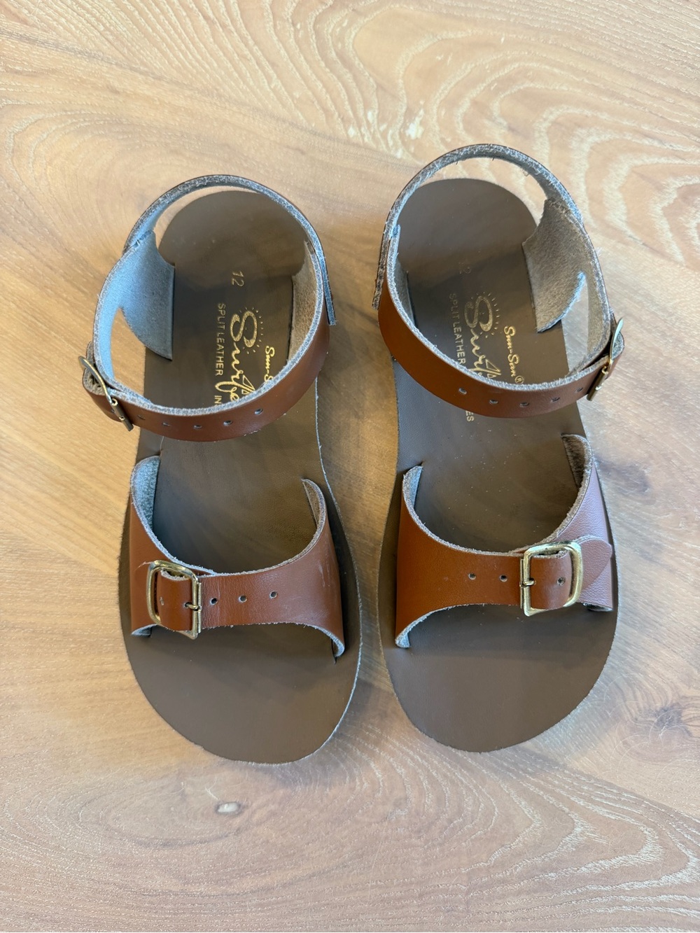 Kids Brown Sun-San Surfer Sandals